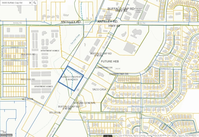 6600 Buffalo Gap Rd, Abilene TX, 79606 land for sale