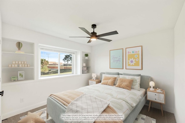 bedroom with ceiling fan