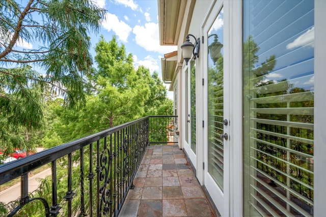 view of balcony