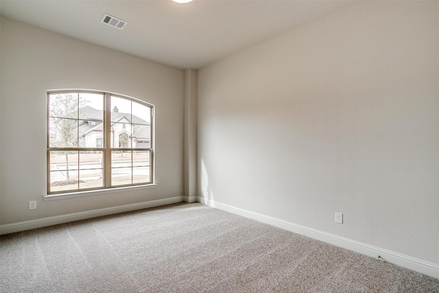 view of carpeted empty room