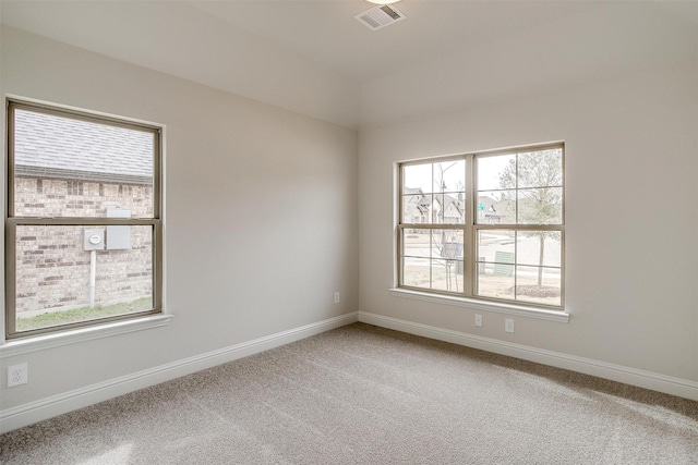 view of carpeted empty room