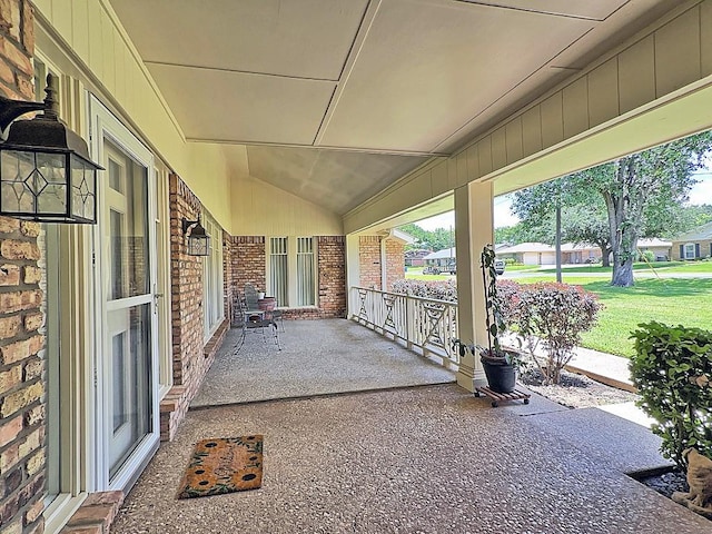 view of patio / terrace featuring a porch