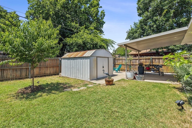 2905 Bilglade Rd, Fort Worth, TX 76133 - view of yard with a shed, a patio area, and an outdoor structure