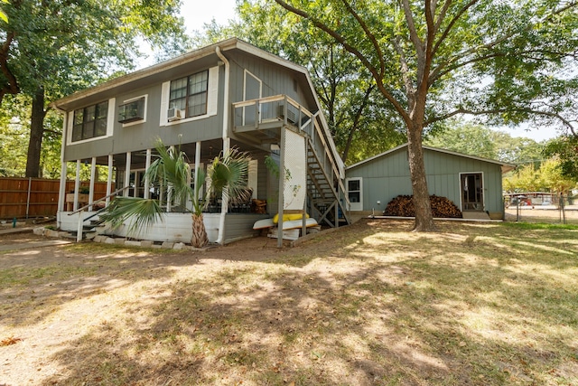 view of back of property