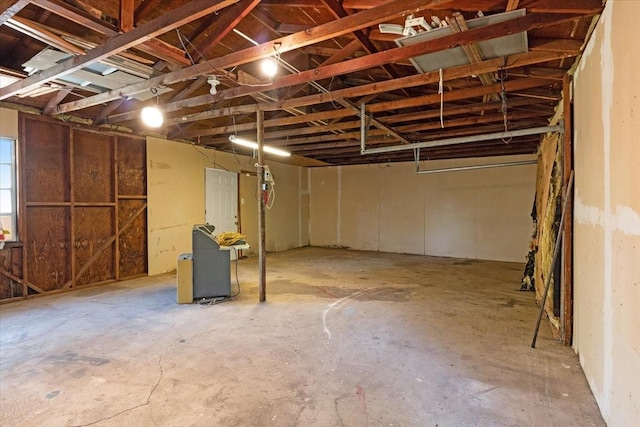 view of basement