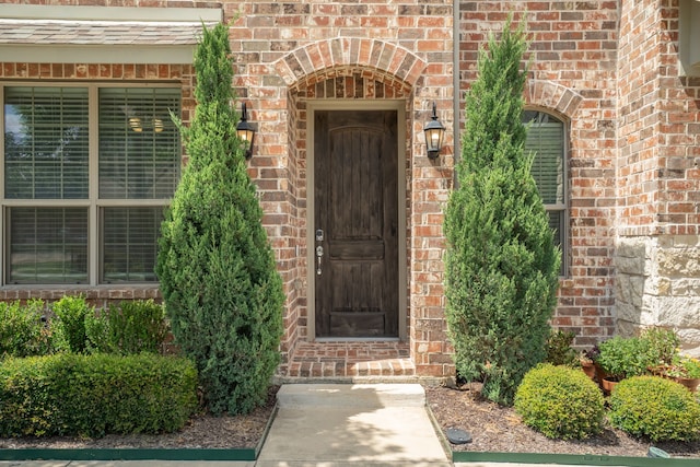 view of exterior entry