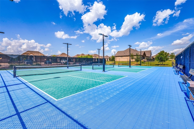 view of tennis court