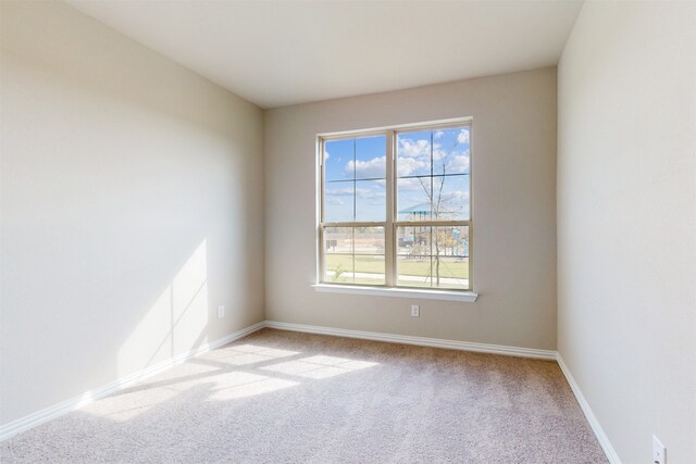 unfurnished room with light carpet and a wealth of natural light