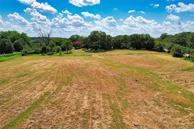 view of yard featuring a rural view