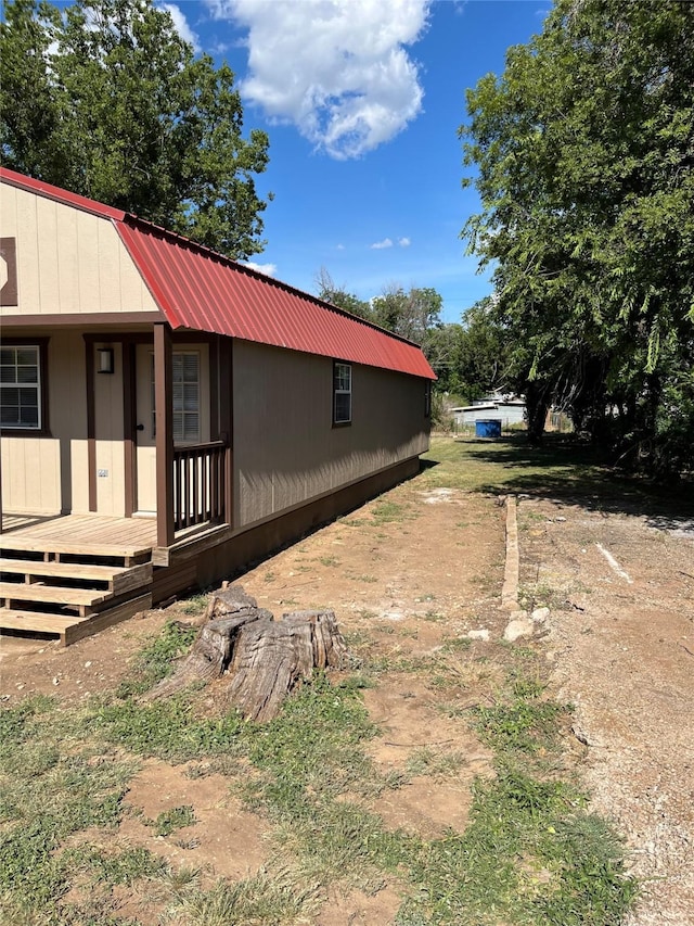 view of side of property