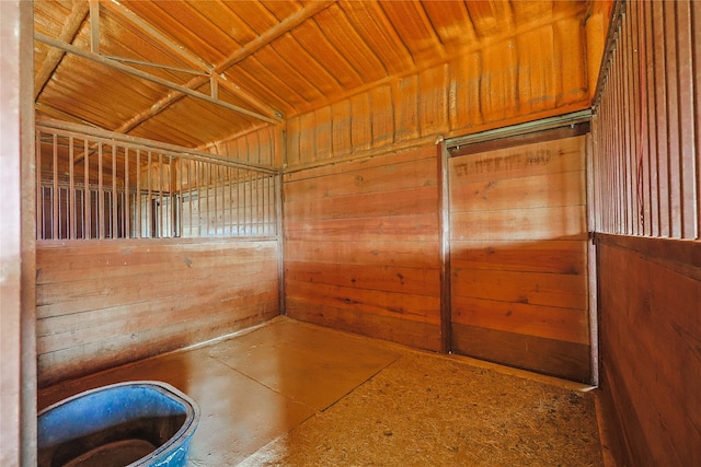 view of horse barn