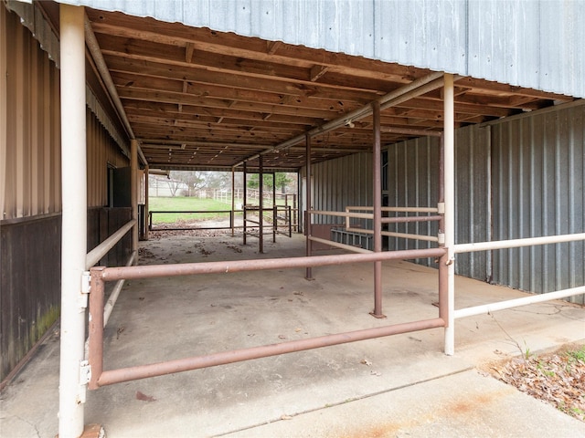 view of stable