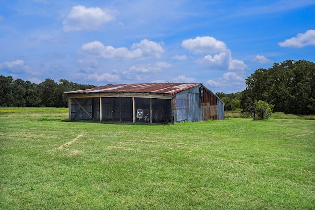 exterior space with a lawn