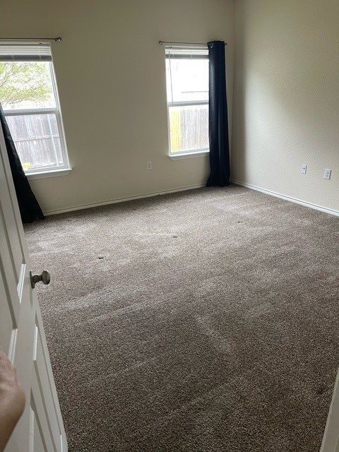 view of carpeted empty room