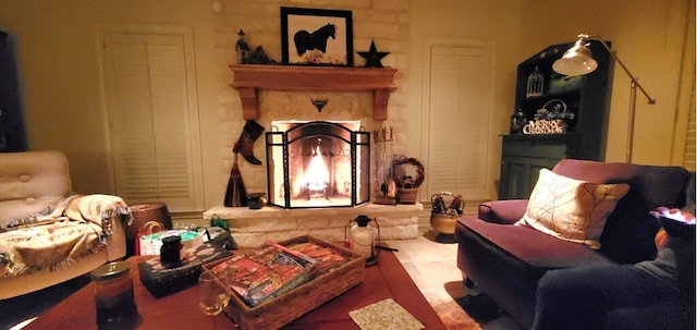 view of sitting room