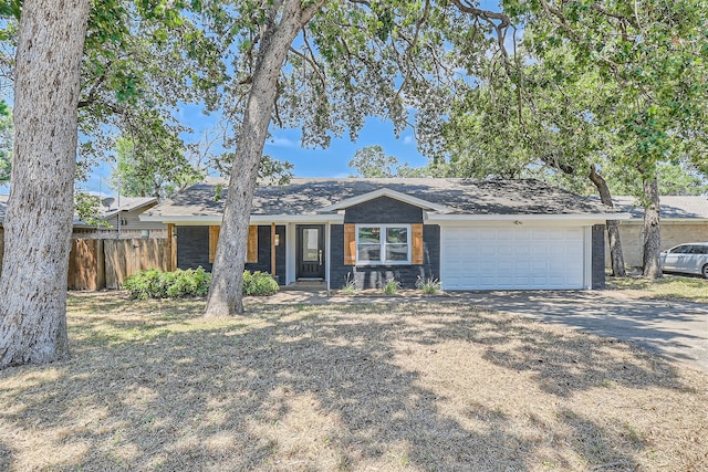 ranch-style house with a garage