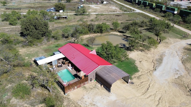 bird's eye view featuring a rural view