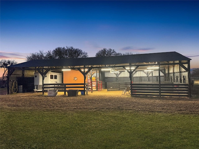 view of stable