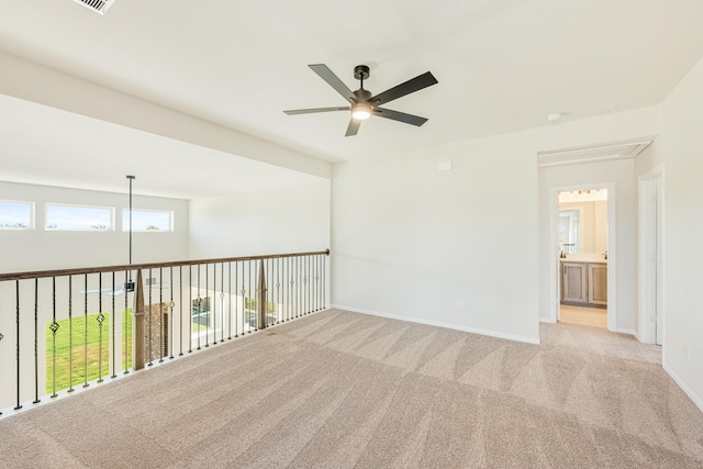 3412 Running Stream Way, Melissa, TX 75454 - carpeted empty room with a ceiling fan and baseboards