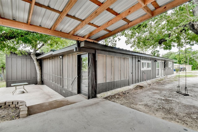 exterior space featuring a patio area