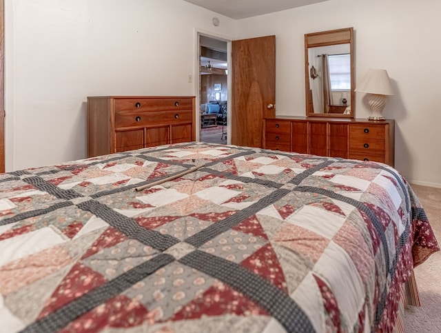 bedroom featuring carpet flooring