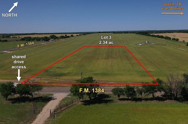 LOT3 Fm 1384, Justin TX, 76247 land for sale