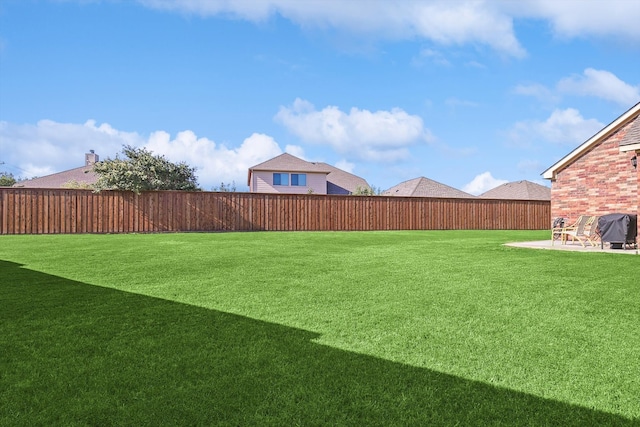 view of yard featuring a patio area