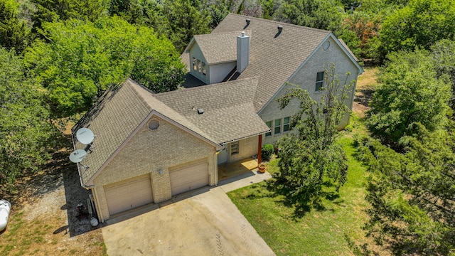 birds eye view of property