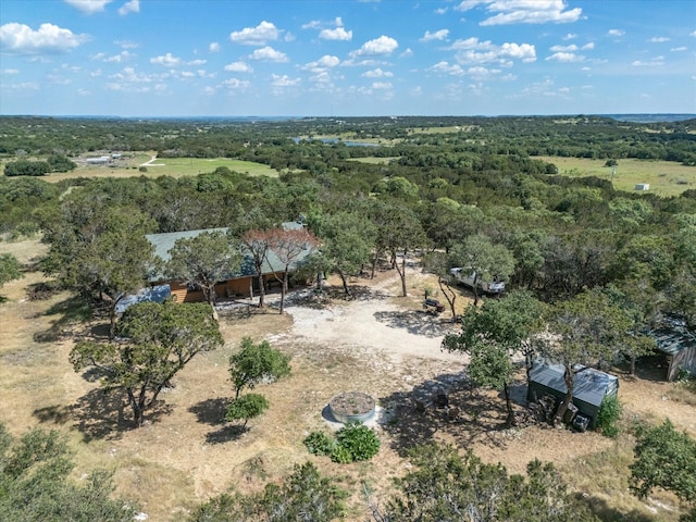 bird's eye view with a rural view