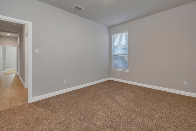 view of carpeted empty room