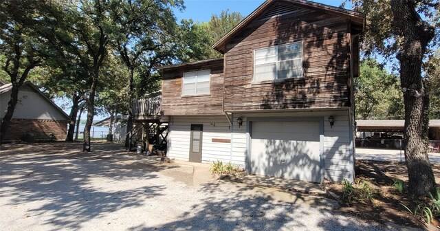 view of front property with a garage