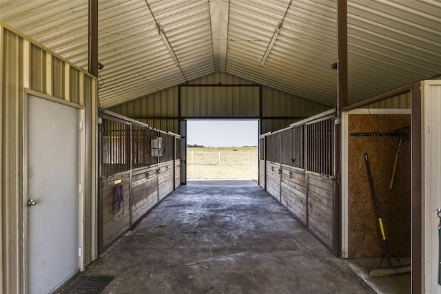 view of horse barn