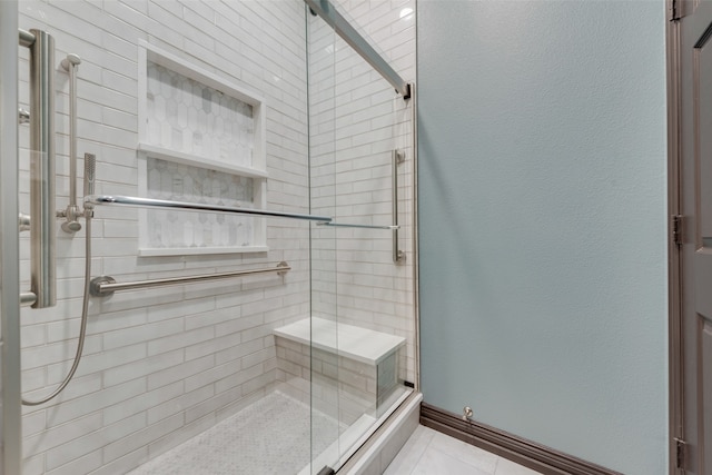 bathroom with walk in shower