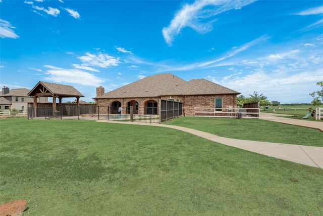 view of patio / terrace featuring ceiling fan