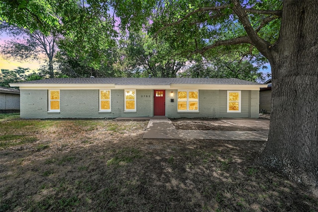 view of ranch-style house