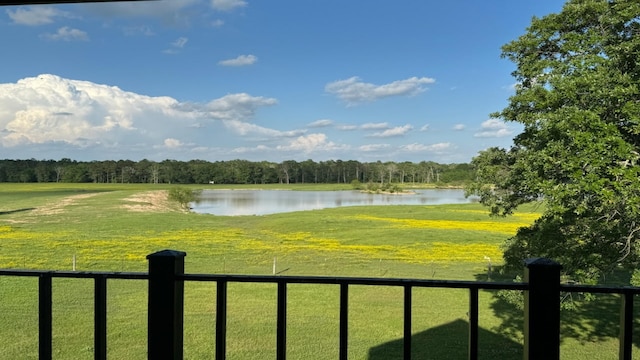 view of water feature