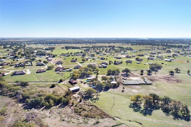 bird's eye view featuring a rural view