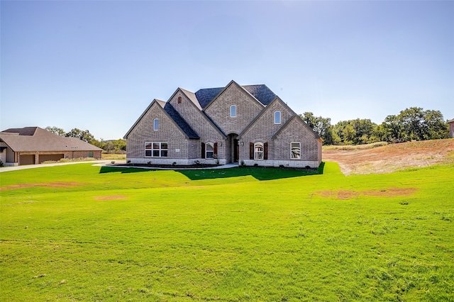 exterior space with a yard