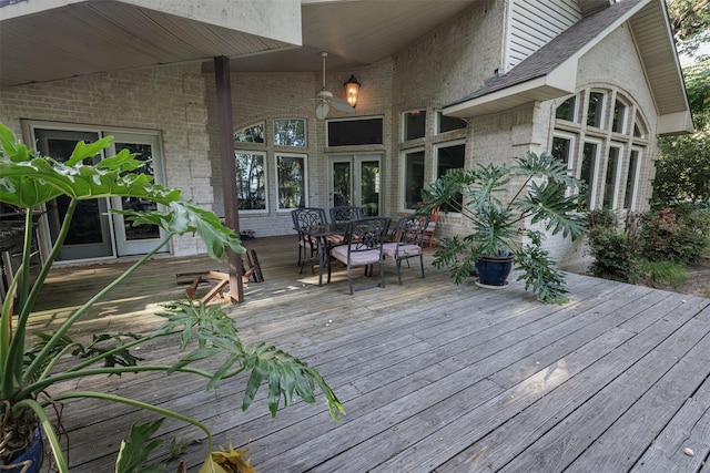 1457 Riverside Dr, West Tawakoni, TX 75474 - deck featuring outdoor dining space