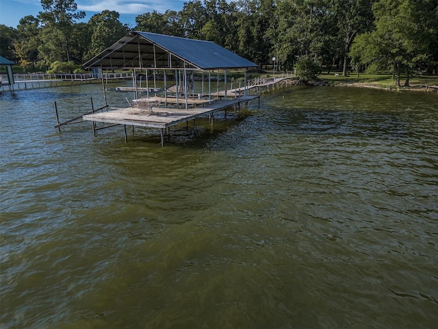 1457 Riverside Dr, West Tawakoni, TX 75474 - dock area with a water view