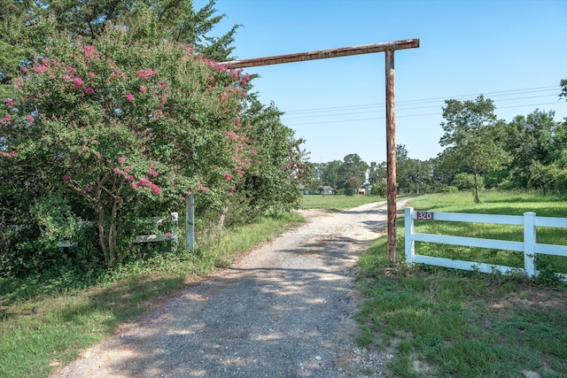 view of road