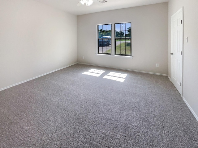 view of carpeted empty room