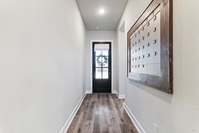 entryway featuring light hardwood / wood-style floors