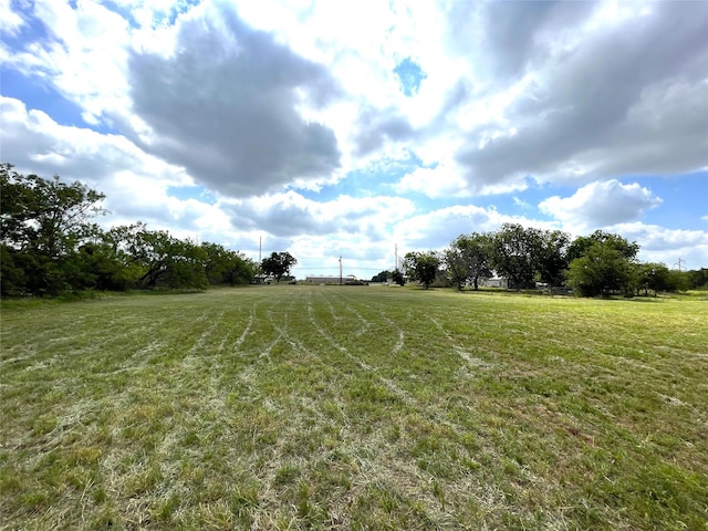 view of yard featuring a rural view