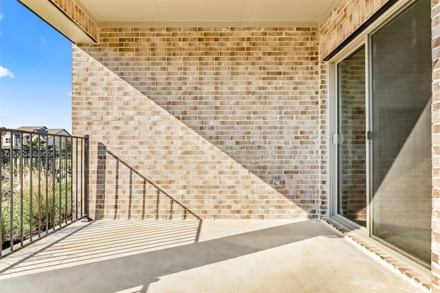 exterior space featuring a balcony