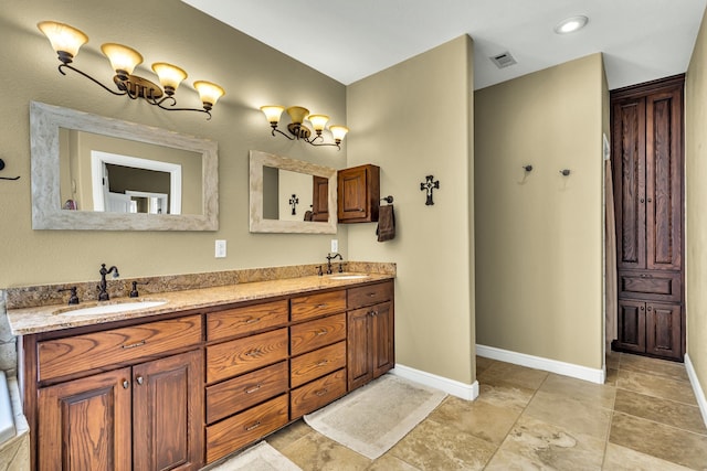 bathroom with vanity