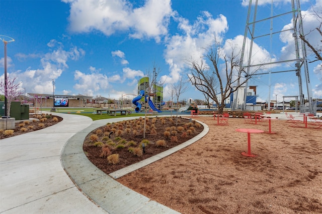 view of home's community with a playground