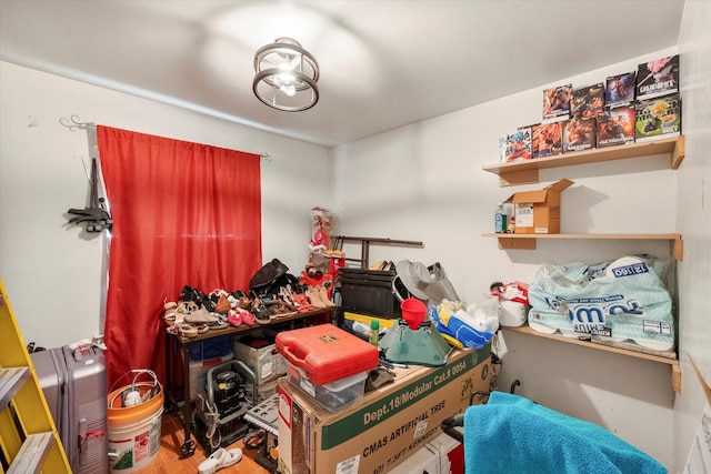 interior space featuring hardwood / wood-style flooring