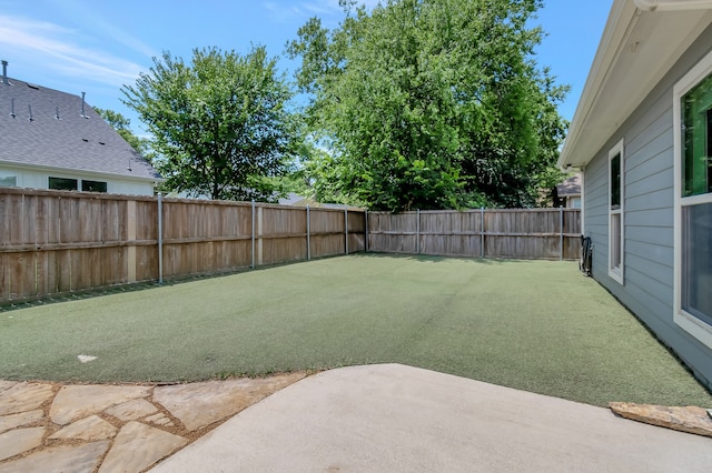 view of yard featuring a patio area