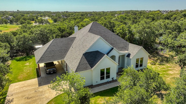 birds eye view of property